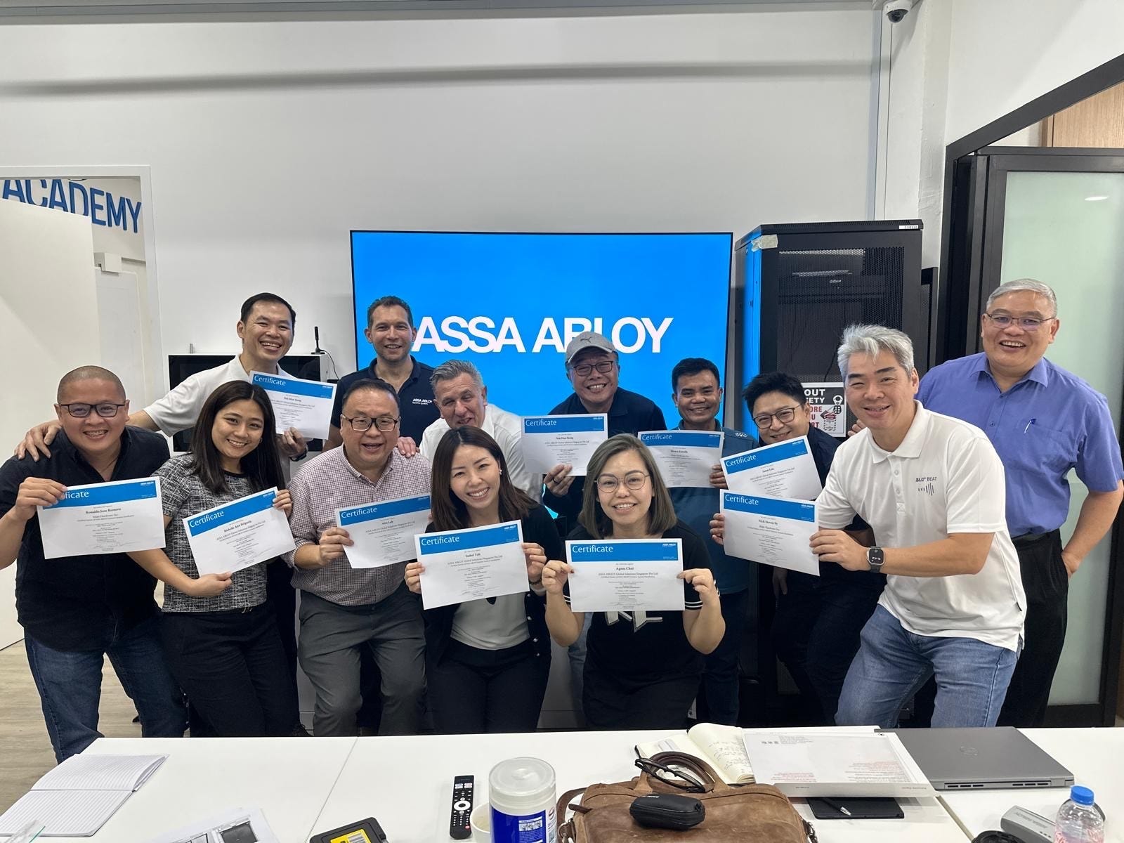 Successful swing door training in Singapore